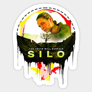 Silo Tv Series Rebecca Ferguson as Juliette Nichols fan works garphic design bay ironpalette Sticker